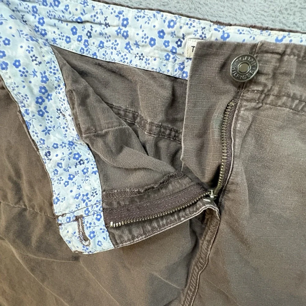 Tommy Hilfiger Women's 16 (37.5x19) Brown Cargo Utility Skirt Y2K SEE DESC